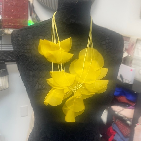 💛💛💛 YELLOW FABRIC CHAIN - Picture 6 of 7